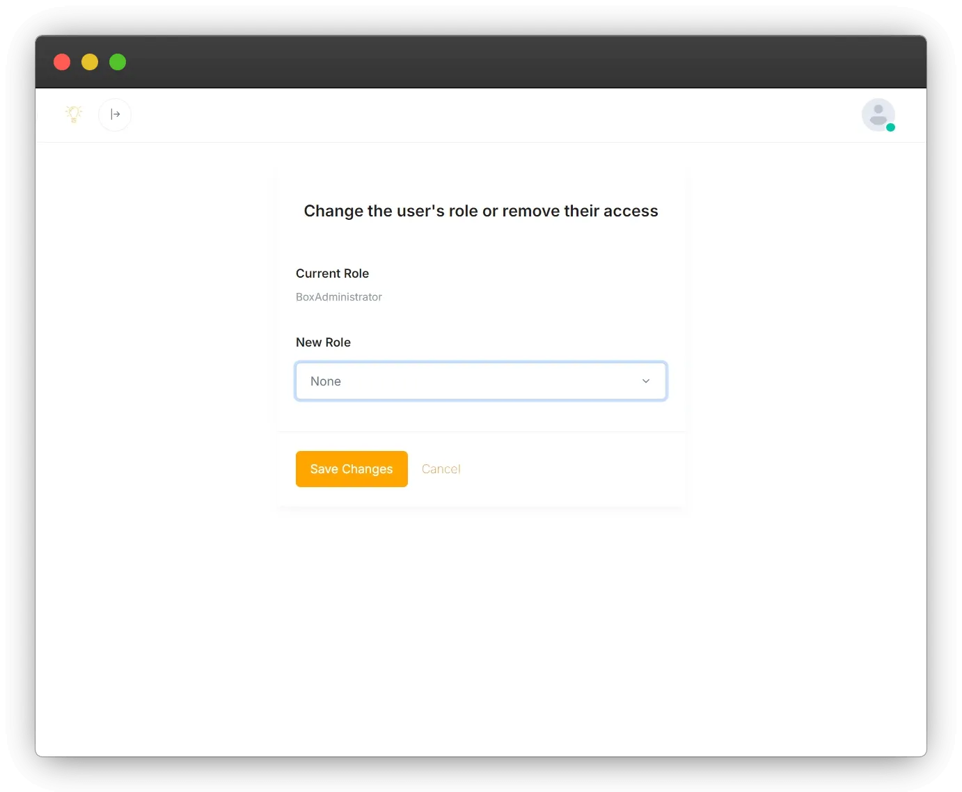 Screenshot showing the form for inviting a new user to manage a suggestion box